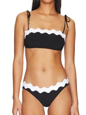 NWT Seafolly Gia Ric Rac Bandeau Bikini Set – Size Small (US 4 / AU 8)